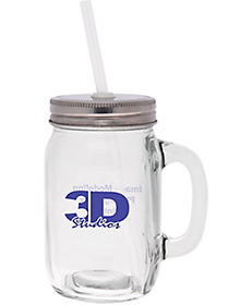 Clearance Promotional Items | Cheap Promo Items: Mason Jar With Lid 15 oz